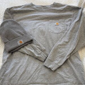 Carhartt Heather Gray Shirt and Beanie Set